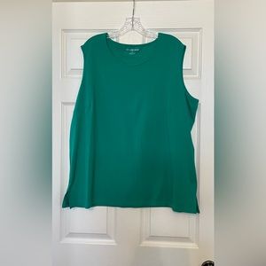 Women’s Allison Daley Green Sleeveless Top Size 2X